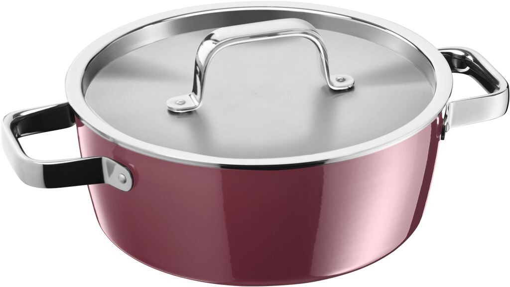 

WMF Fusiontec Aromatic кастрюля, большая 22 см, индукционная жаровня 3,1 л, крышка с ручками для конденсации, высокотехнологичная керамика, штабелируемая, устойчивая к царапинам, красная
