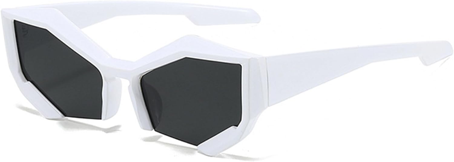 

bullabulling Модные крутые спортивные солнцезащитные очки в стиле Y2K «кошачий глаз», стильные солнцезащитные очки с обтекаемой формой для мужчин и женщин, защита UV400, C10