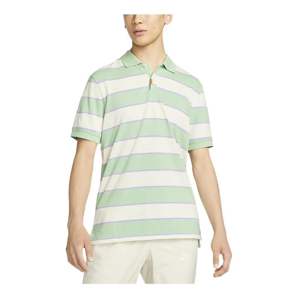

Футболка Nike Contrasting Colors Stripe Short Sleeve Green Polo Shirt DH0901-308