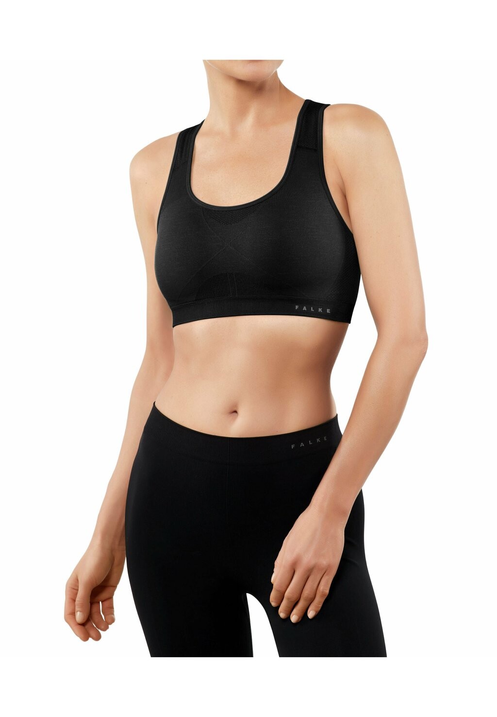 

Спортивный бюстгальтер средней поддержки Madison Low Support FALKE, цвет black