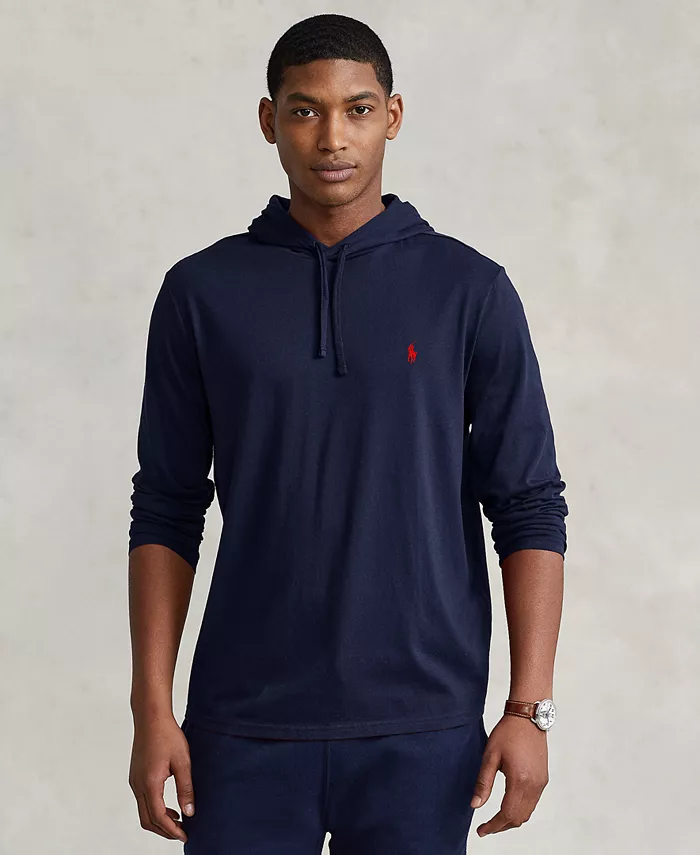 

Мужская худи-футболка из джерси Polo Ralph Lauren, серый