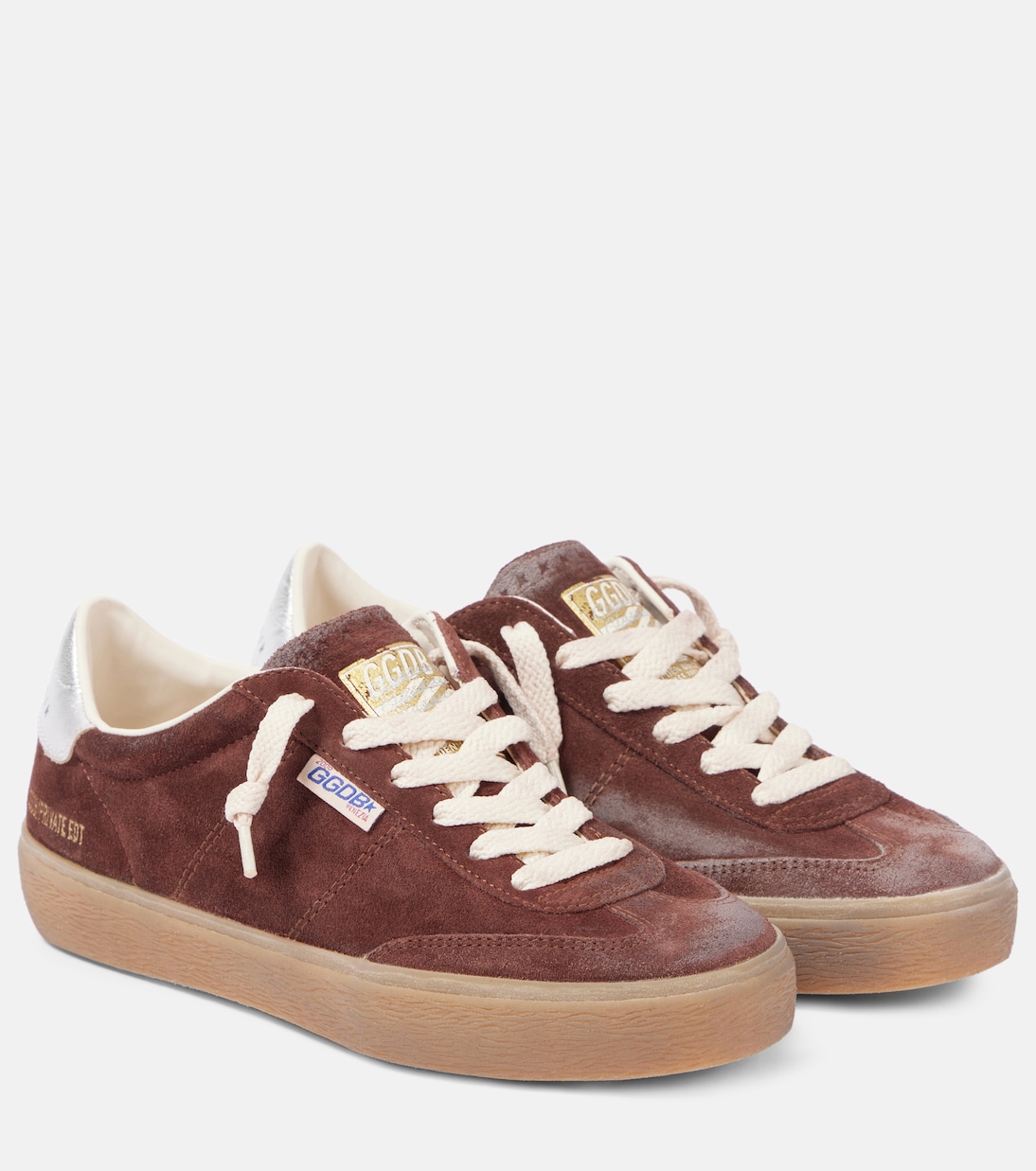 Кроссовки Soul Star из замши Golden Goose, Burgundy/Silver