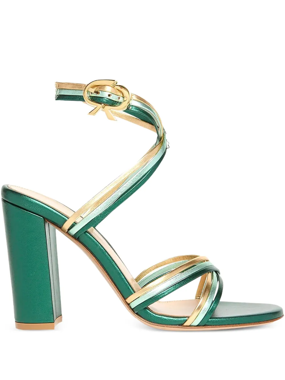 Босоножки Calissa 85 Gianvito Rossi, зеленый