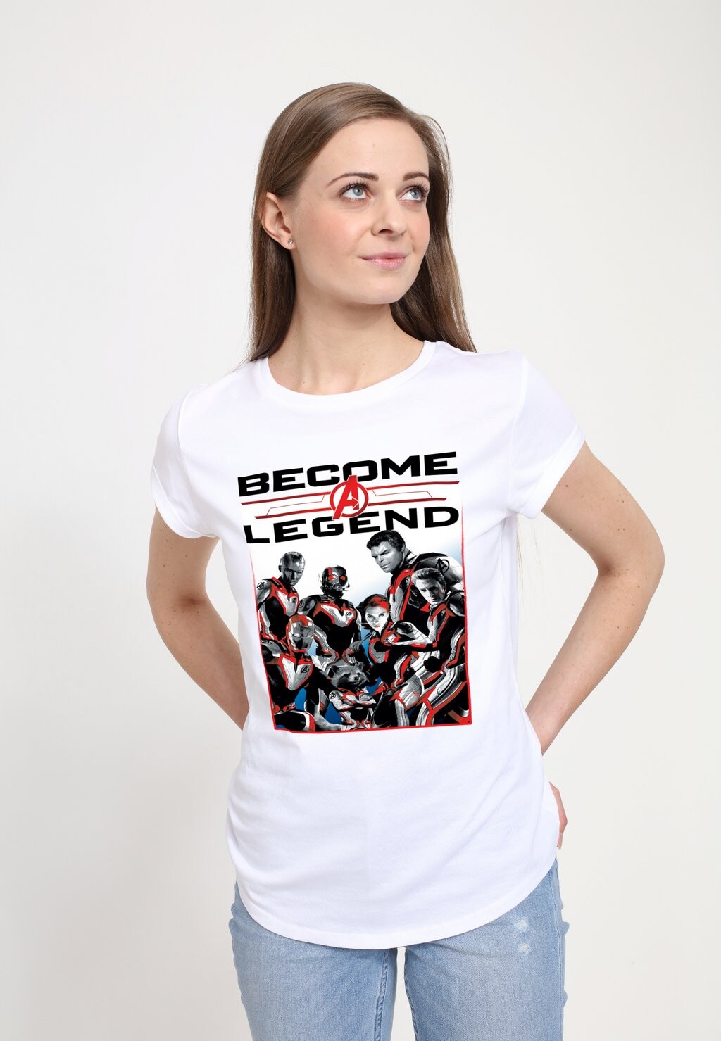 

Футболка с принтом AVENGERS ENDGAME LEGENDARY GROUP Henry Tiger, белый
