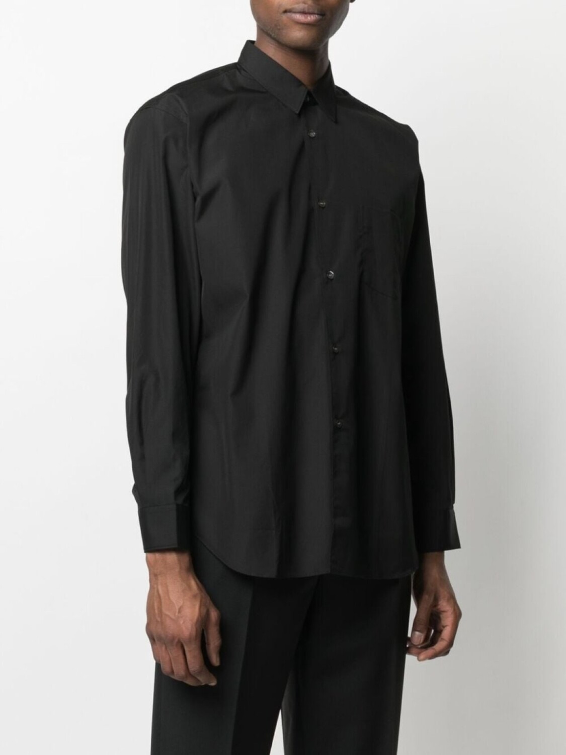Рубашка с заостренным воротником Comme Des Garçons Shirt, черный — фото 4