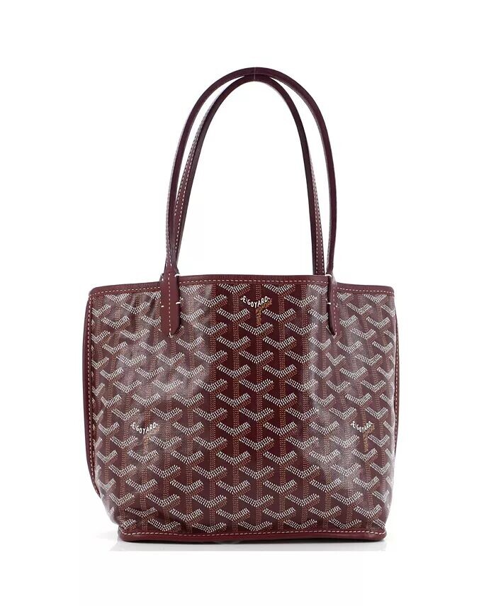 

Мини-сумка Anjou Reversible Tote из парусины с покрытием Pre-Owned Goyard, красный