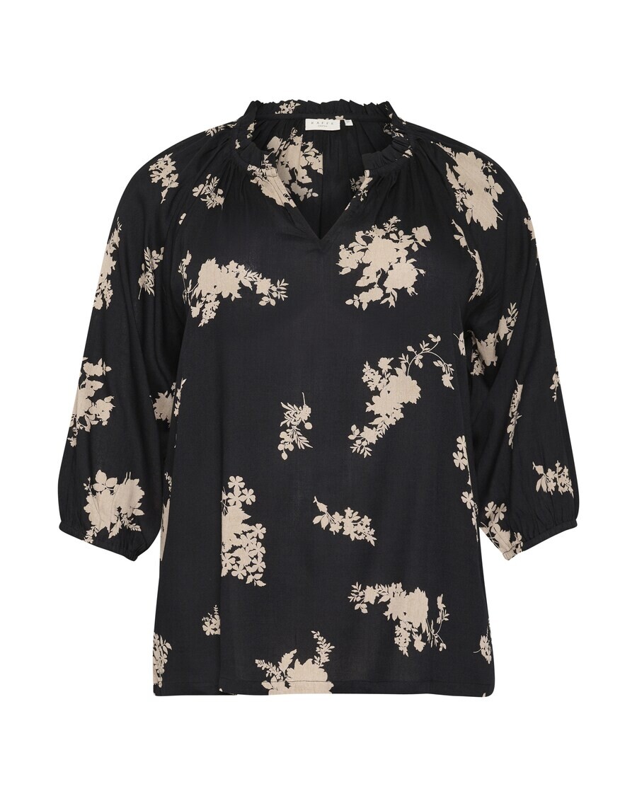 

Блузка с коротким рукавом KAFFE CURVE Blouse Sigrida, черный
