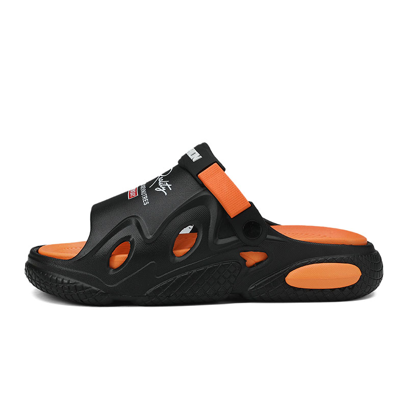 

CariteSport Скользоустойчивые сланцы унисекс черно-оранжевые, цвет Black Orange