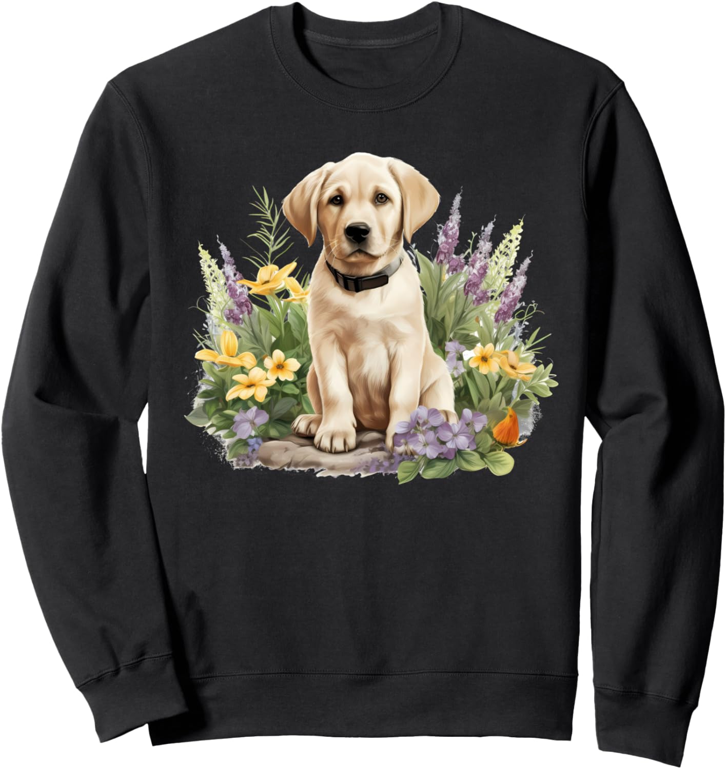 

Толстовка с изображением лабрадора, раскрашенного акварелью Labrador Retriever Dog Gifts For Dog Lovers, черный