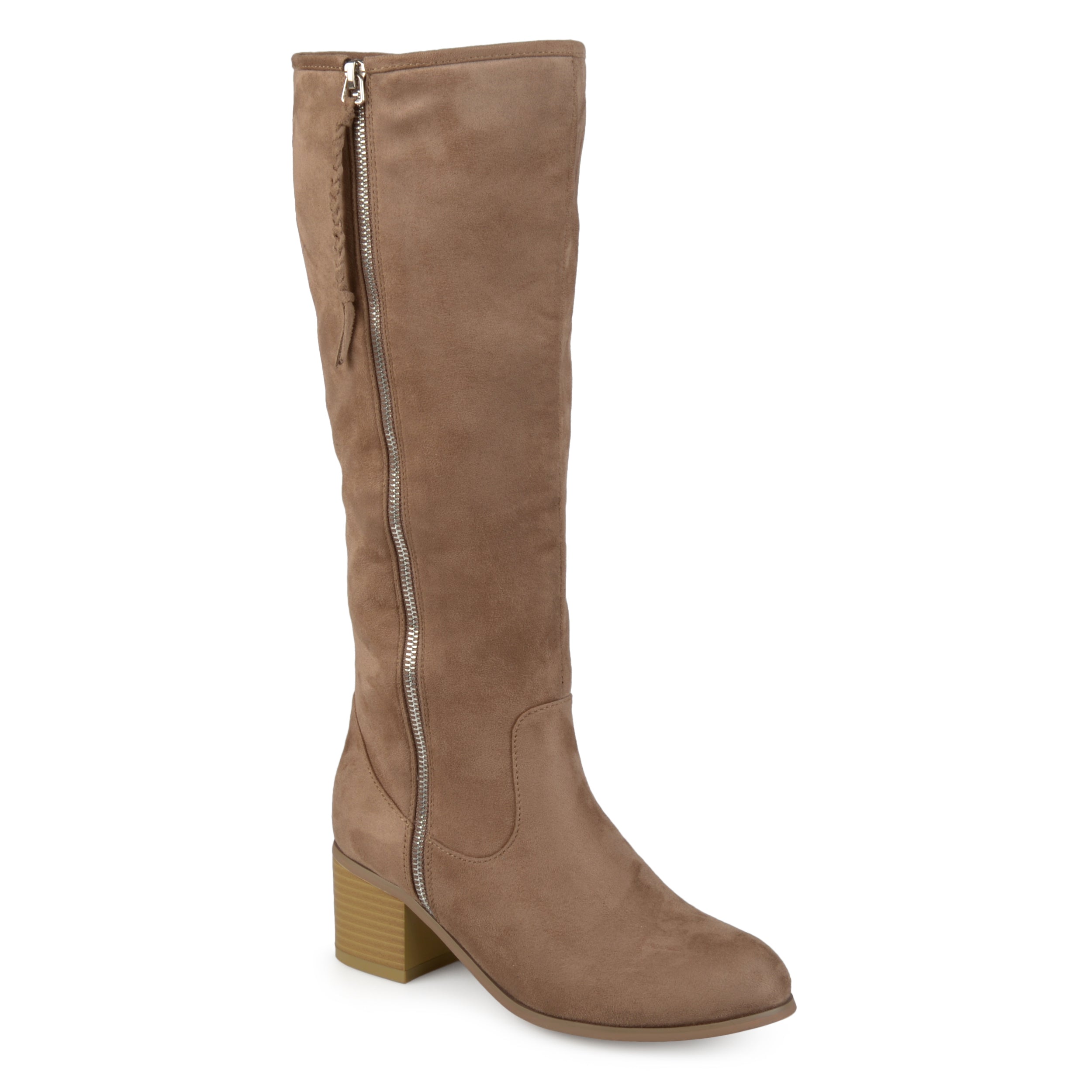 Journee Collection Женские сапоги для верховой езды Sanora на каблуке, Taupe