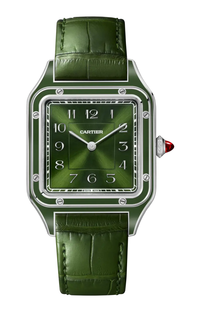 

Santos-dumont, большая модель, платина, механический завод - лимитированная серия - wgsa0096 CARTIER