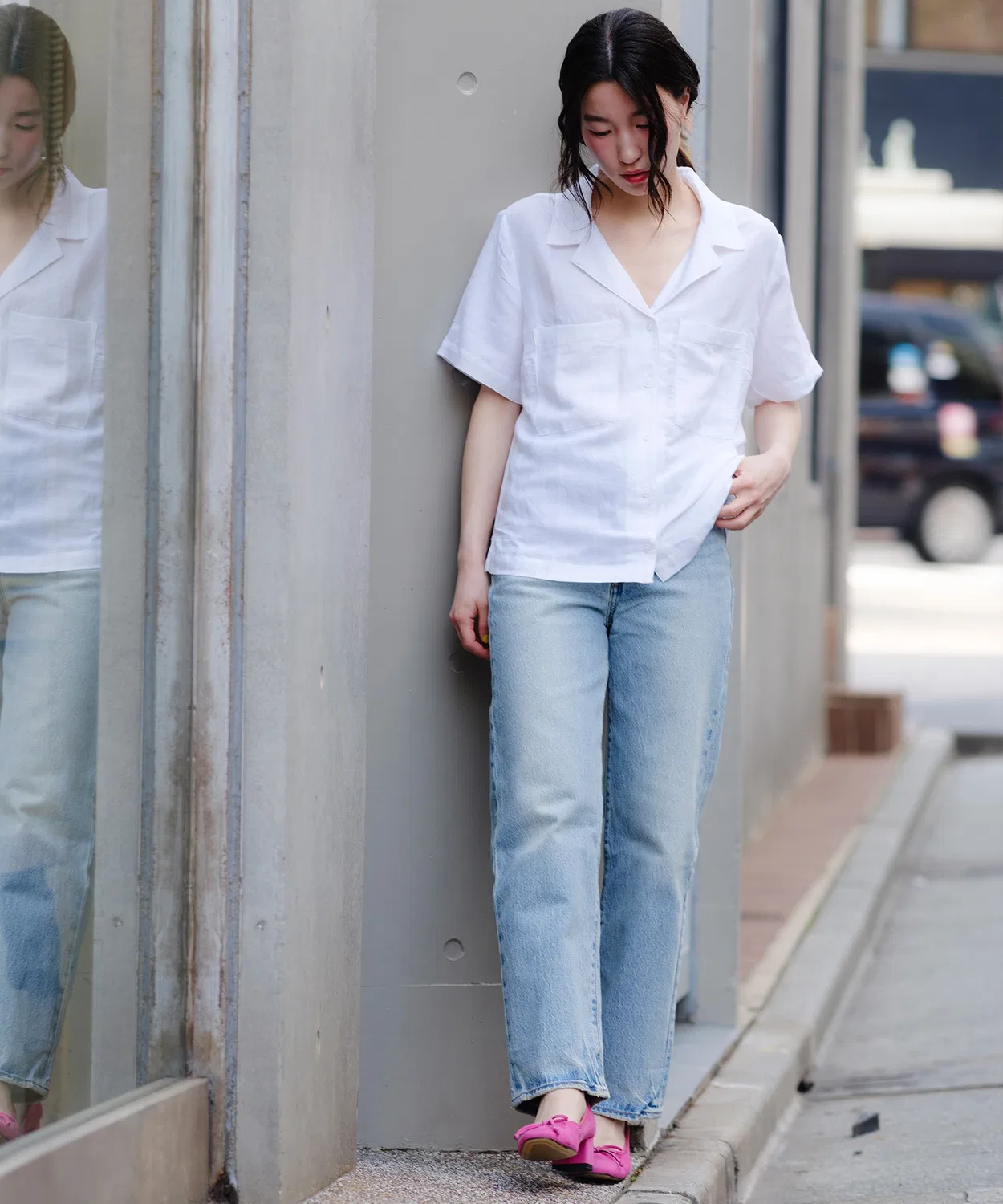 Джинсы прямые с высокой посадкой Levi's RIBCAGE STRAIGHT, деним, цвет индиго — фото 3