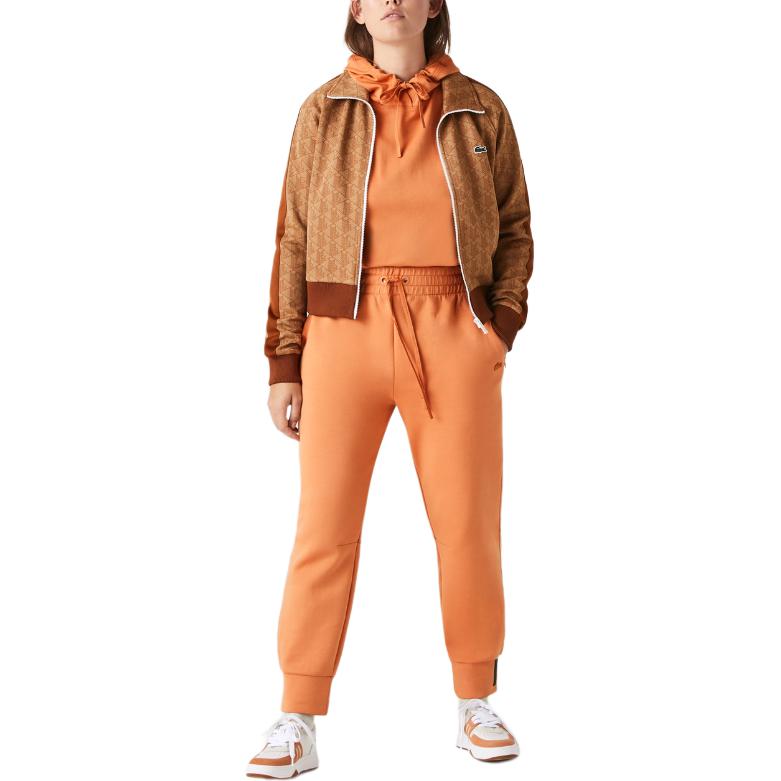 Вязаные спортивные штаны LACOSTE Women's Orange, оранжевый — фото 3