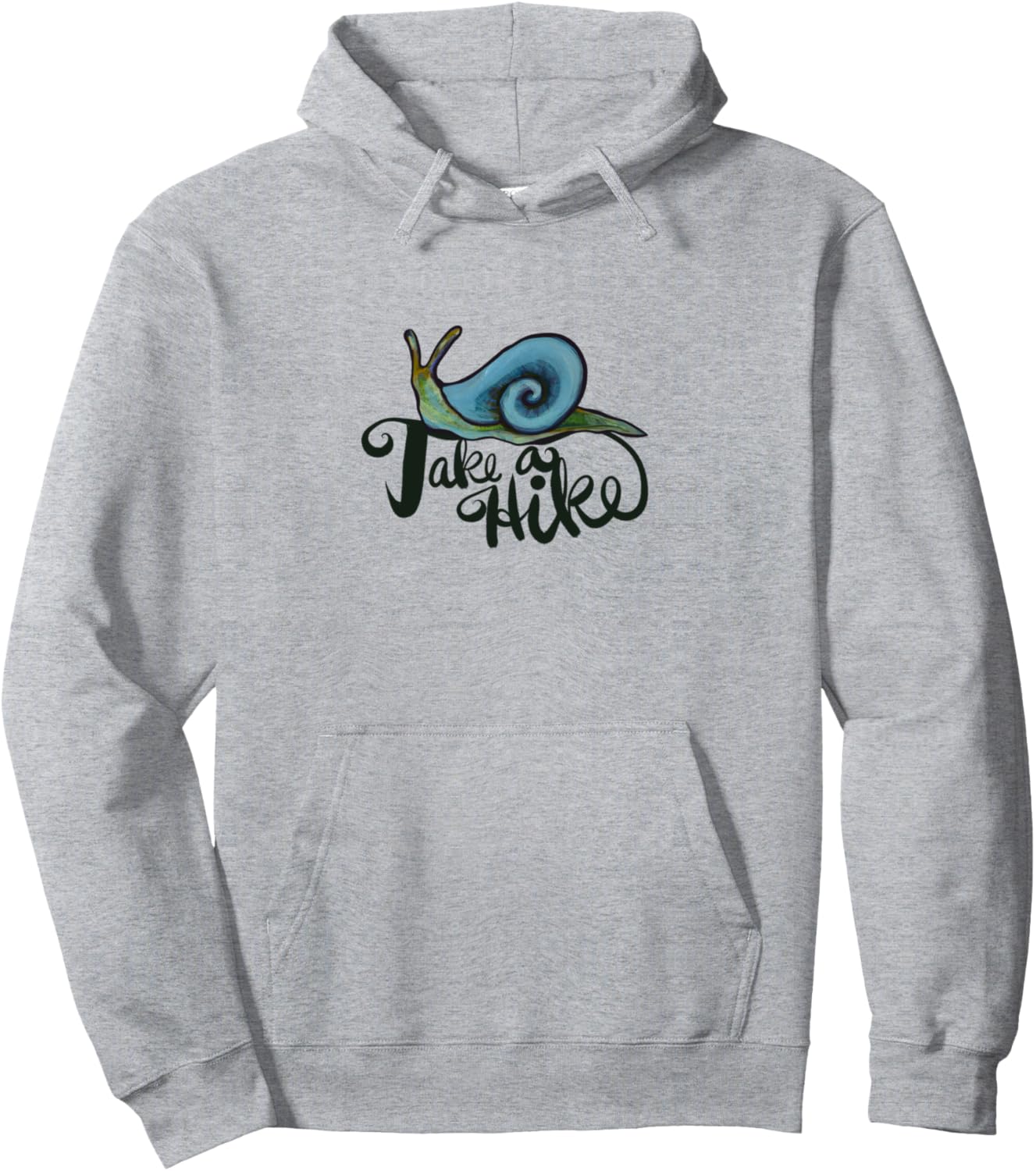 

Худи Take a Hike Snail Art Snail Art Snugg, серый