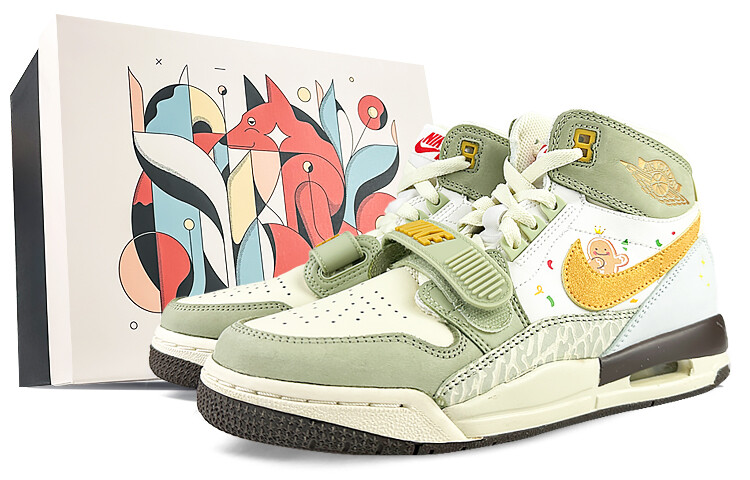 

Кроссовки JORDAN Legacy 312 Vintage Basketball Shoes Men High-Top Yellow Green, Зеленый, Кроссовки JORDAN Legacy 312 Vintage Basketball Shoes Men High-Top Yellow Green