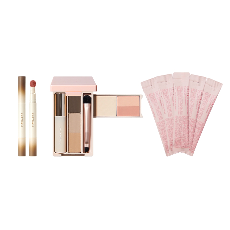 

Пудра-крем для губ футляр для макияжа стик для снятия макияжа наборы косметики натуральный стойкий без эффекта маски Judydoll