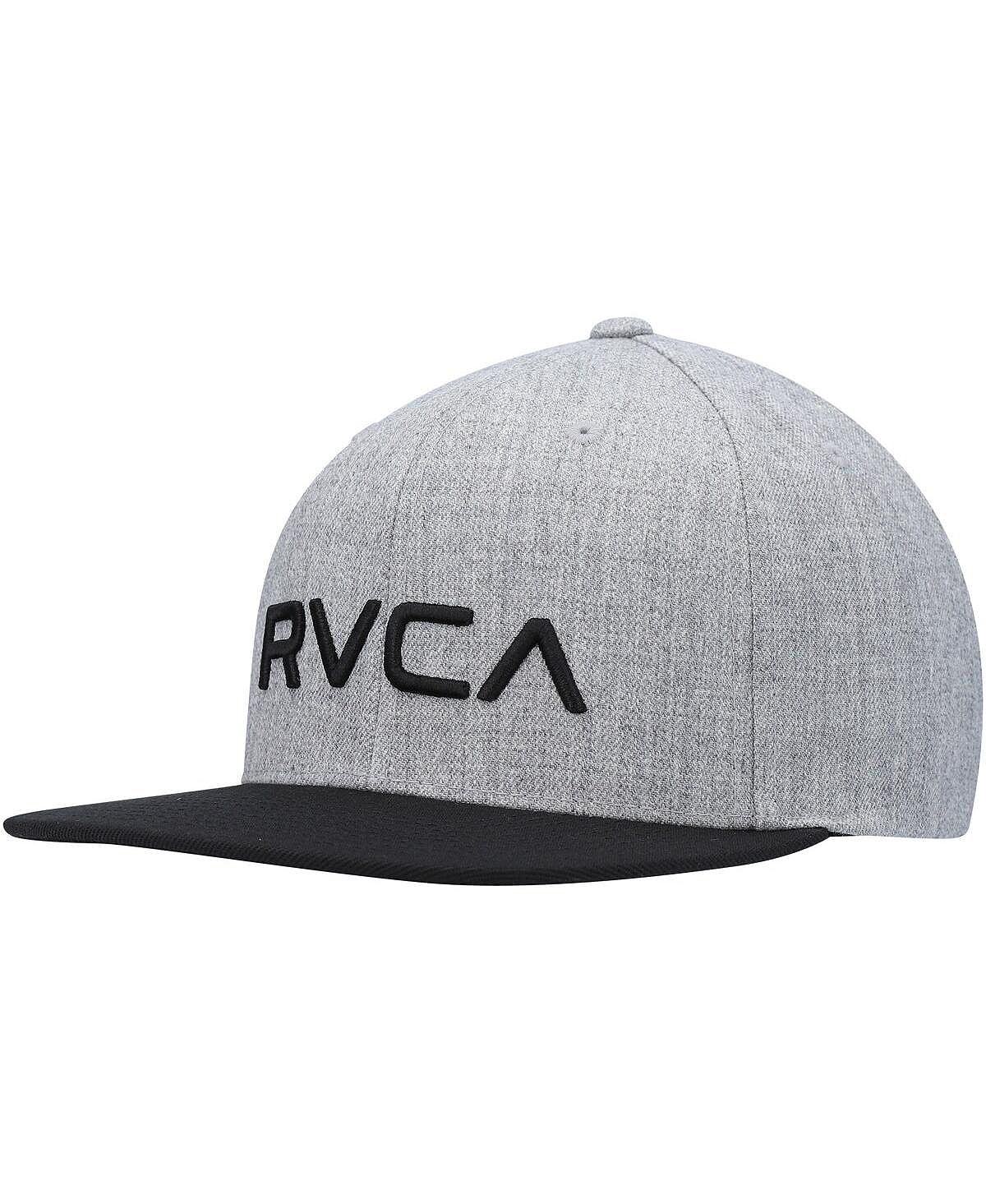 

Мужская шляпа Snapback из серо-черной саржи II с меланжевым отливом RVCA