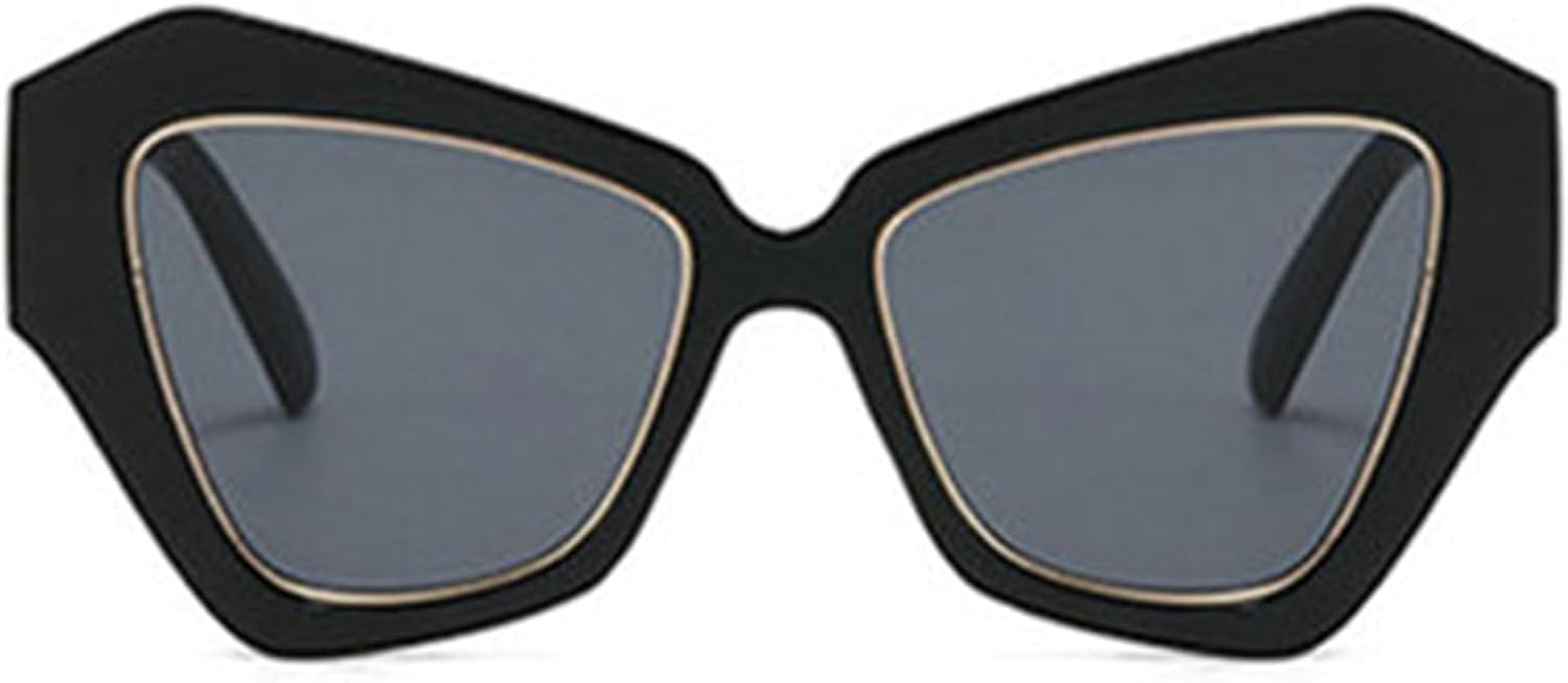 

Willochra Модные солнцезащитные очки большого размера «кошачий глаз» для женщин, винтажные, многоугольные, трендовые солнцезащитные очки для женщин, солнцезащитные очки UV400, C1