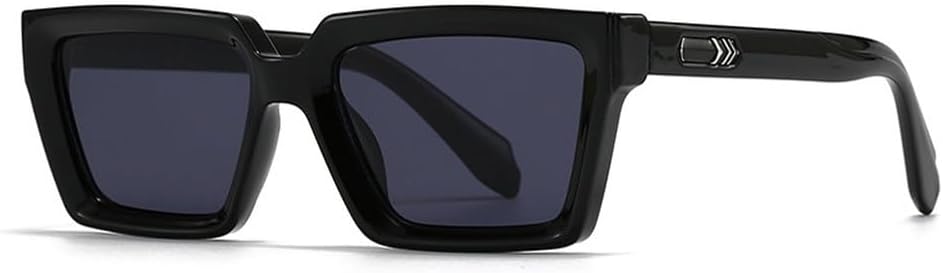 

Модные квадратные солнцезащитные очки сине-зеленого цвета для женщин, винтажные градиентные очки с защитой от УФ-излучения UV400 для мужчин, трендовые солнцезащитные очки с заклепками WNCKSQ, Black Grey