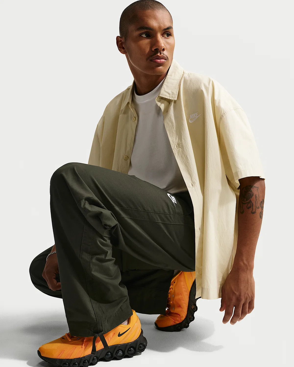 Мужские штаны Nike Sportswear Club, Sequoia/White — фото 4