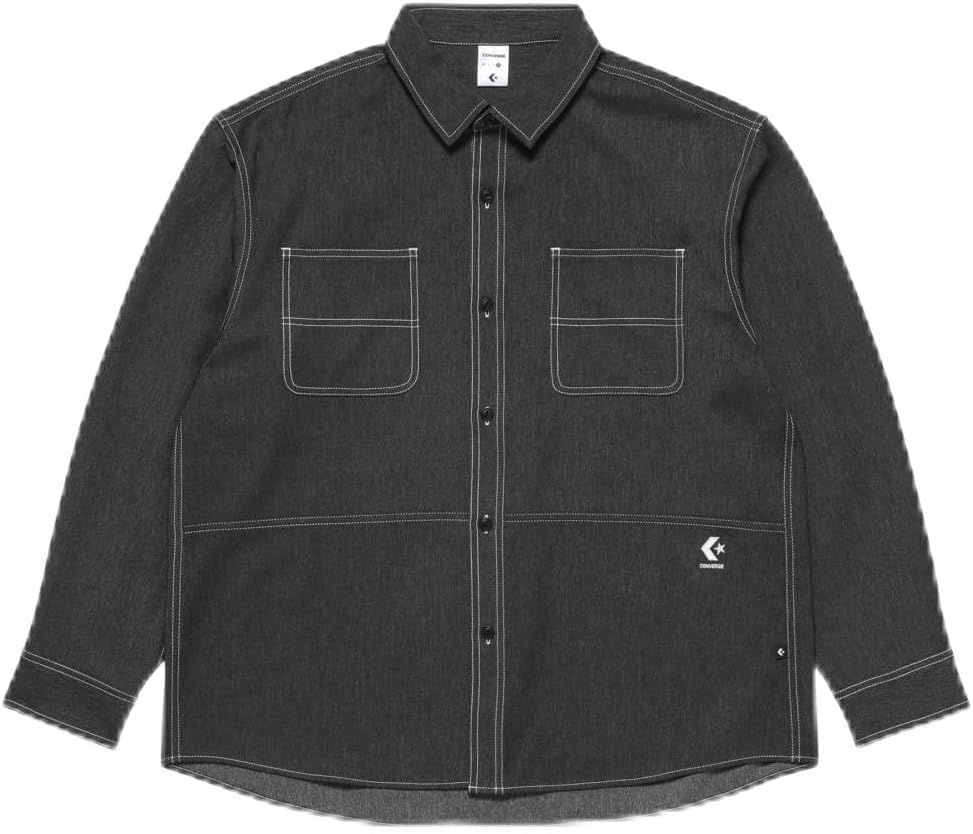 

Футболка из синтетического денима, размер M, черная, размер XL Converse