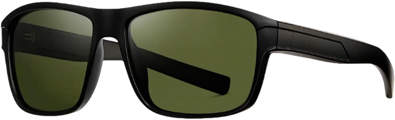 

Мужские поляризованные солнцезащитные очки, модные, для активного отдыха и вождения, защита от УФ-излучения UV400, декоративная оправа из поликарбоната VFDHN, 1