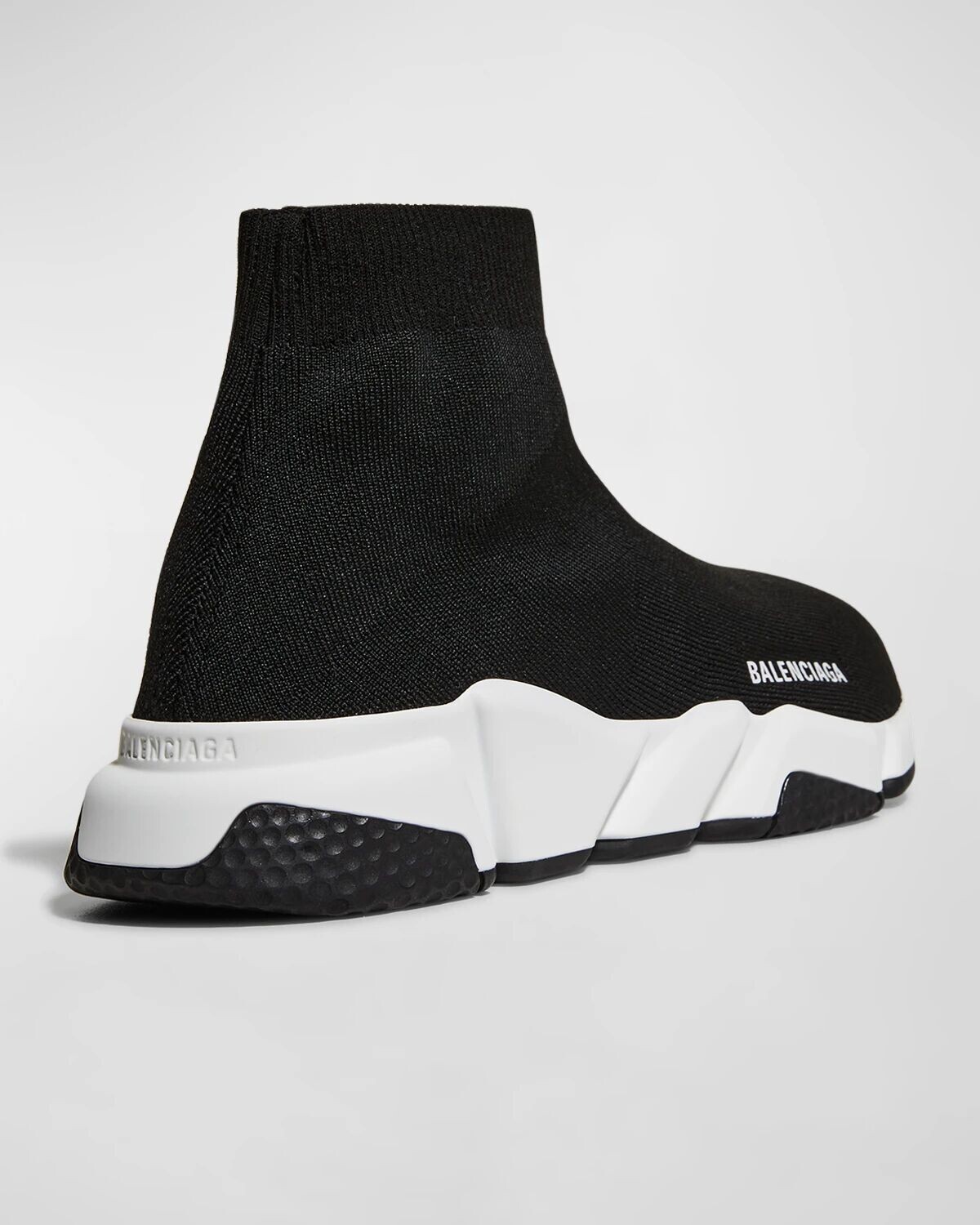 Кроссовки Speed ​​из переработанной вязки Balenciaga, цвет 1015 Black/White/Black — фото 3