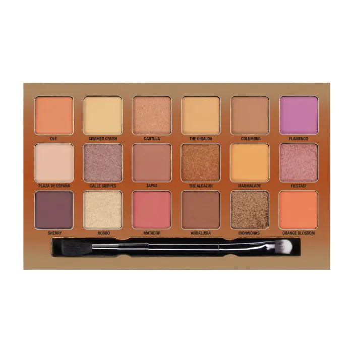 

Тени для век sunny seville paleta de pigmentos prensados W7, цвет multicolor