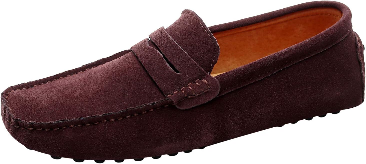 

Мужские замшевые кожаные лоферы ANUFER, удобные мокасины для вождения