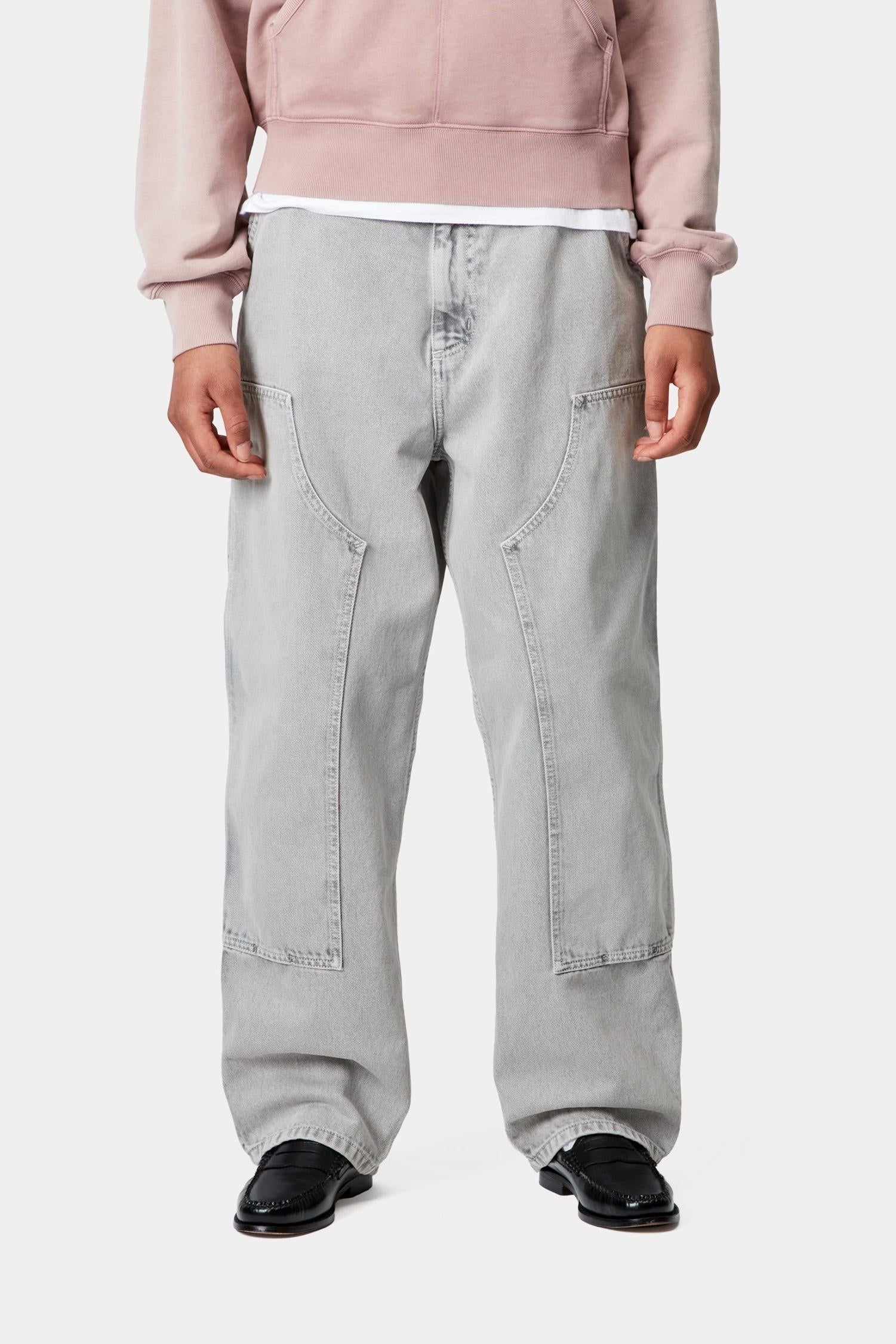 

Женские брюки Brandon Double Knee - Chalk Wash, деним Smithfield (100% хлопок) Carhartt, черный