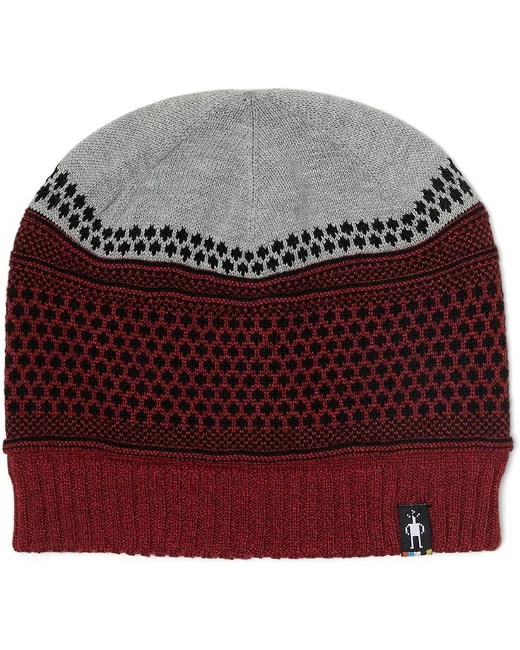 

Шапка Unisex Smartwool Popcorn Cable Reversible Beanie, цвет Currant Heather