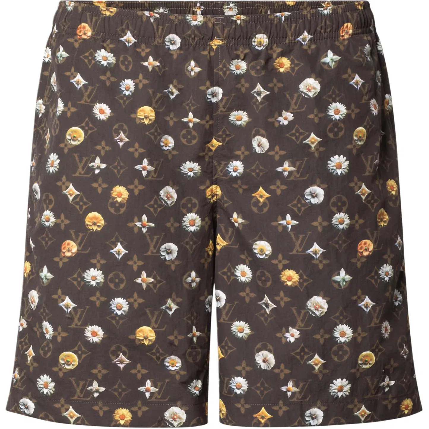 Плавки LOUIS VUITTON Monogram SS26 темно-коричневые