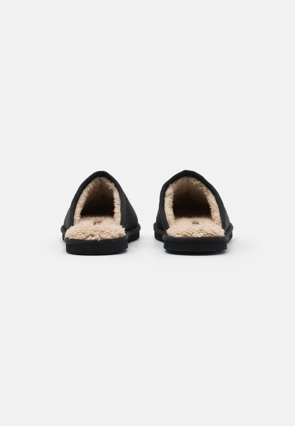 Тапочки Jfwdudely slippers Jack & Jones, черный/бежевый — фото 3