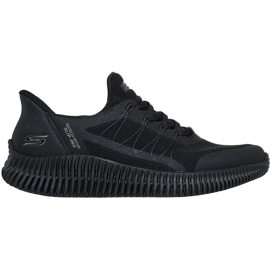 Кроссовки Skechers Bobs Geo Lite с фиксированным краем, черные, мужские — фото 3