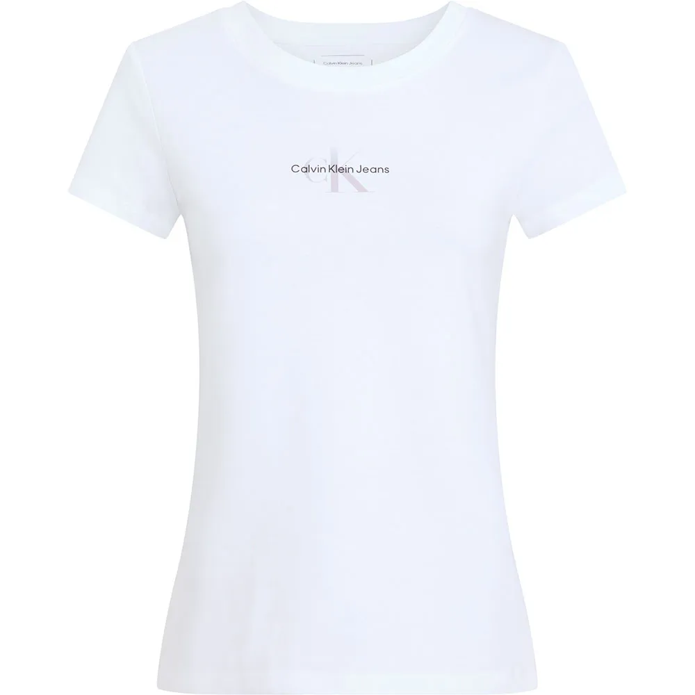 

Футболка с коротким рукавом Calvin Klein Jeans Gradient Monologo Slim, белый