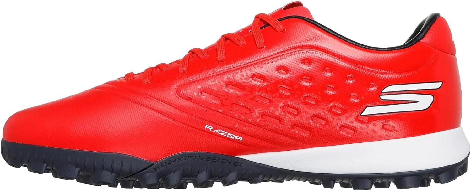 Мужские кроссовки Skechers Razor 1.5 Academy Turf Football Trainer, черный/красный