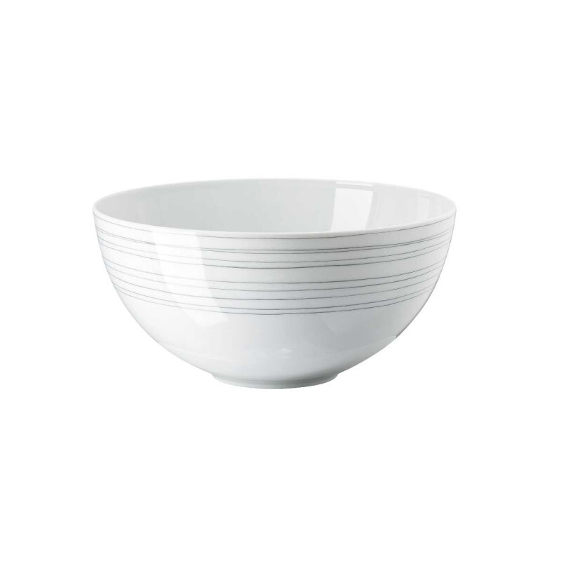 

Чаша TAC Gropius Stripes 20 d: 19 см / 1,70 л Rosenthal studio-line, белый/серый