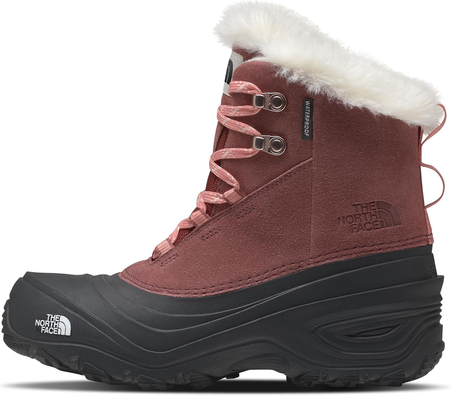 

Детские водонепроницаемые утепленные снежные ботинки THE NORTH FACE Kids' Shellista Lace V, Прочные ботинки с герметичными швами, Canyon Dust/Terracotta