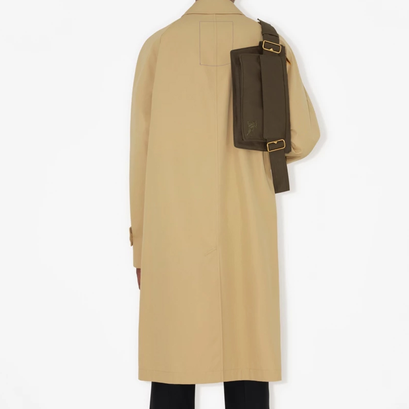 Burberry Тренч-поясная сумка темно-зеленого цвета — фото 4