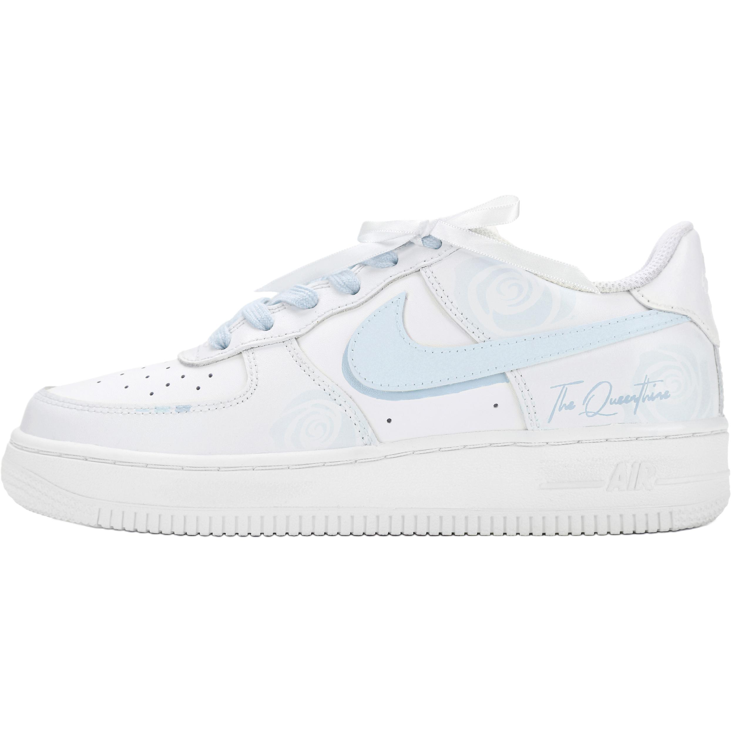 

Nike Кроссовки Air Force 1 Butterfly Dream Blue Rose Abrasion Resistant Low top Skateboard Shoes Blue Kids'