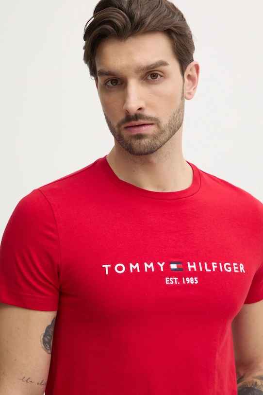 

Хлопковая футболка Tommy Hilfiger, красный