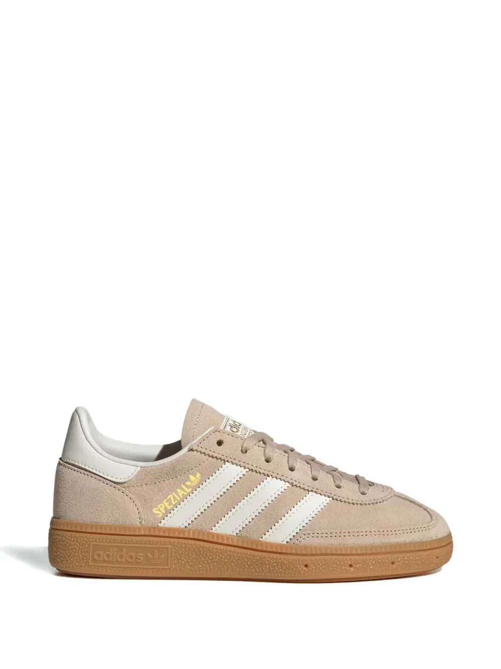 Кроссовки Handball Spezial в полоску Adidas Kids, бежевый — фото 2