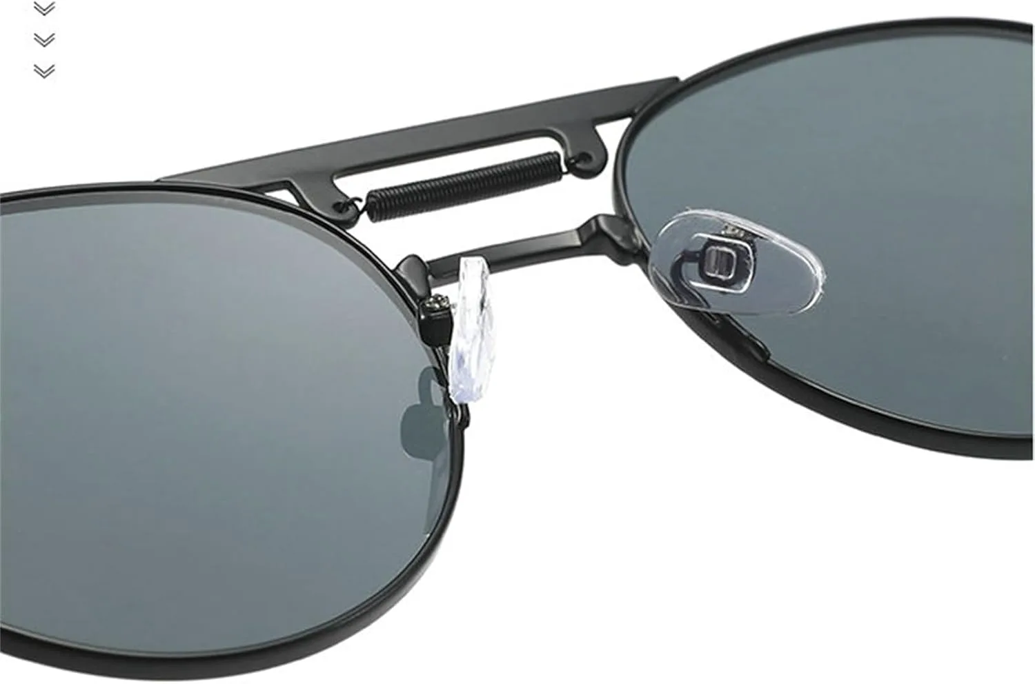 

Солнцезащитные очки Willochra Fashion Round Pilot для мужчин и женщин, с двойной перемычкой, металлическим винтажным градиентом, защита от ультрафиолета UV400, C7