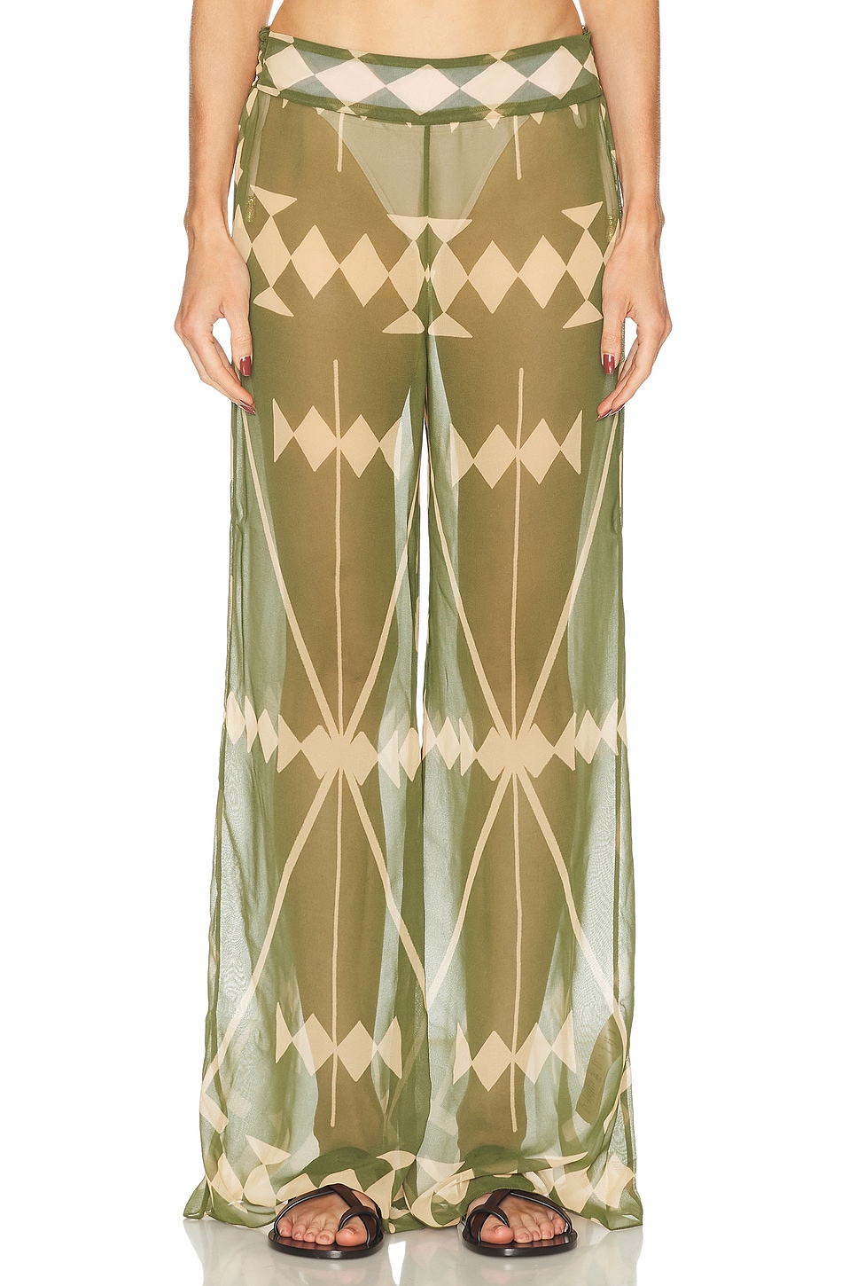 

Rapsodia Брюки Johanna Ortiz, Green & Ecru