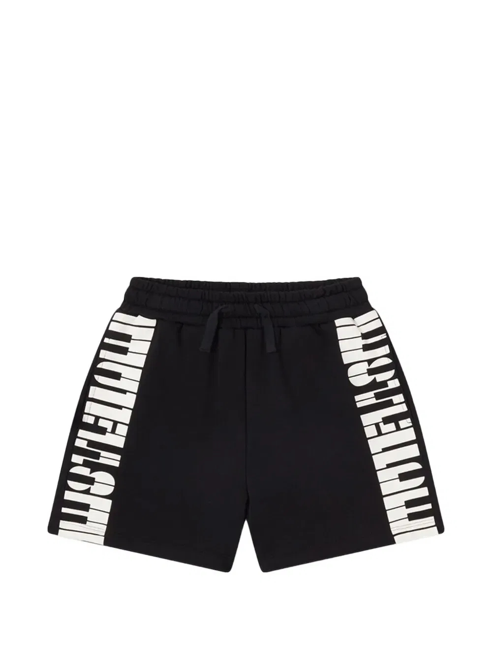 Шорты на шнуровке с надписью Stella Mccartney Kids, черный