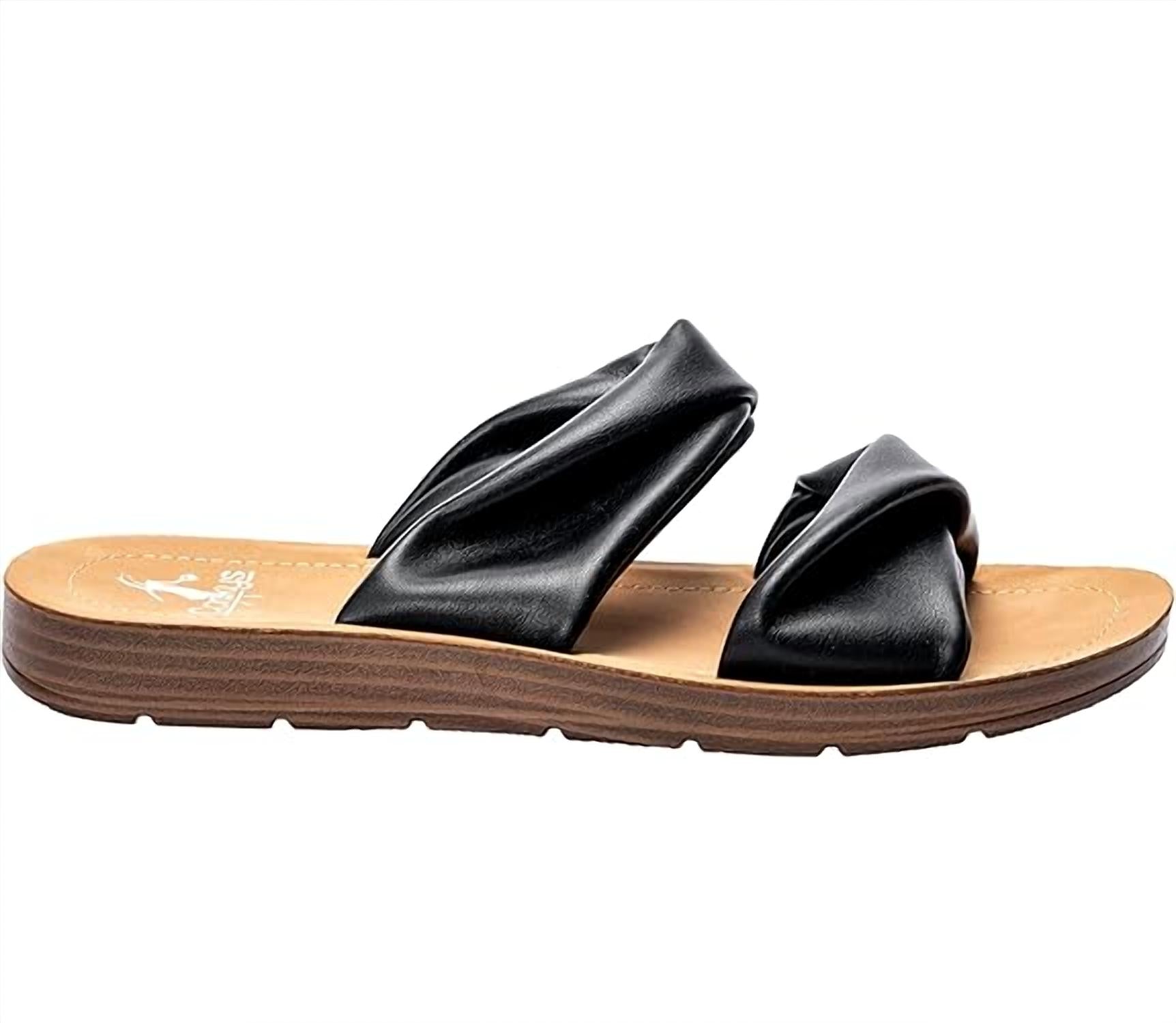Женские сандалии With A Twist черного цвета Corkys Footwear — фото 2