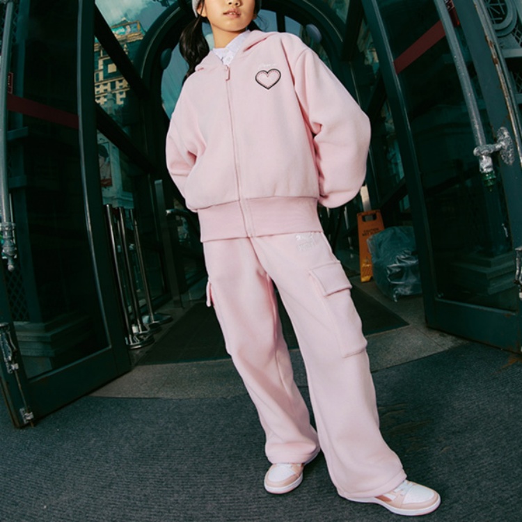 PUMA Повседневные спортивные брюки Sportstyle Collection Dream Pink для детей 3-7 лет — фото 4