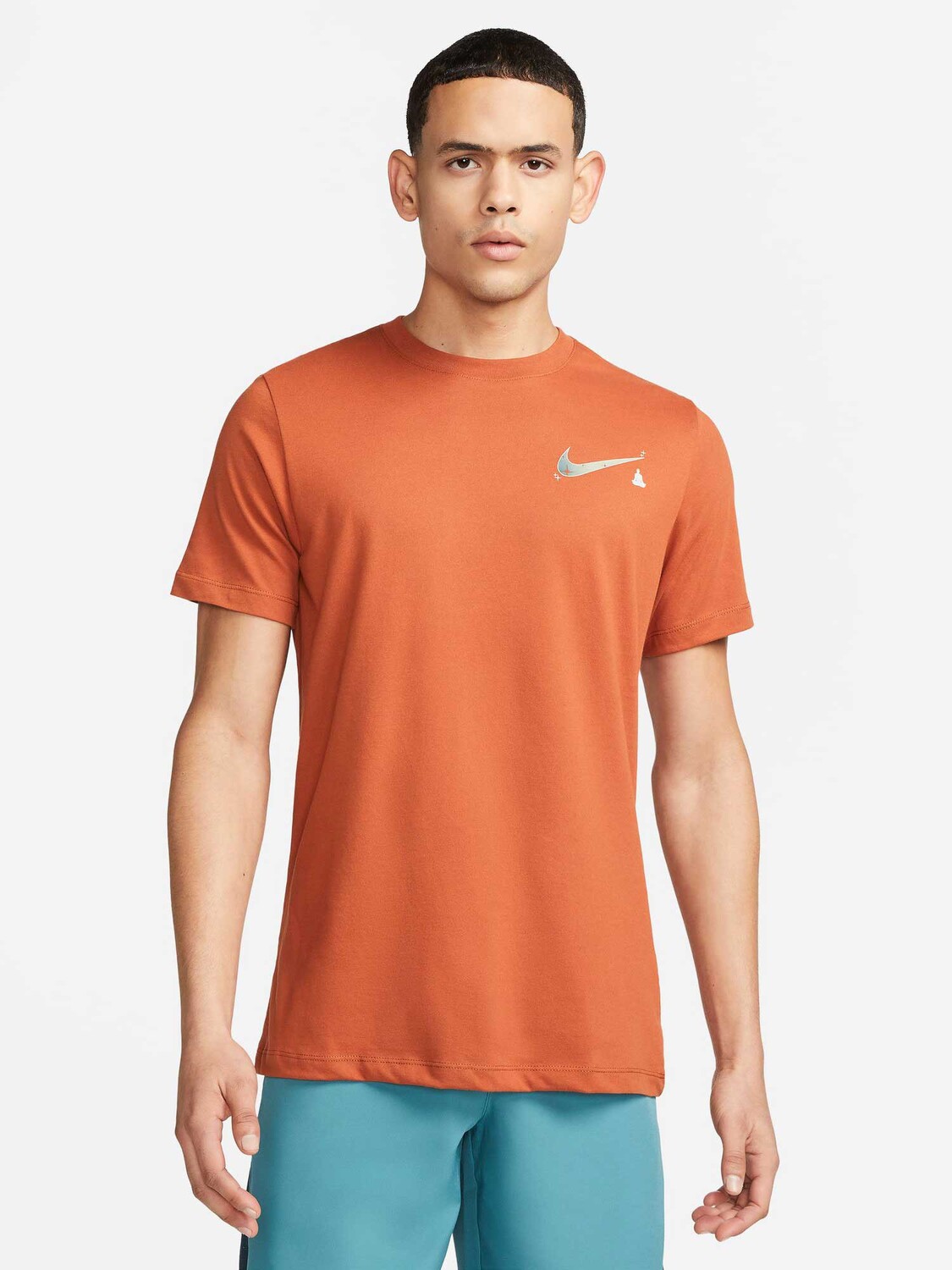 

Футболка Nike M NK DF SSNL YOGA SS, коричневый