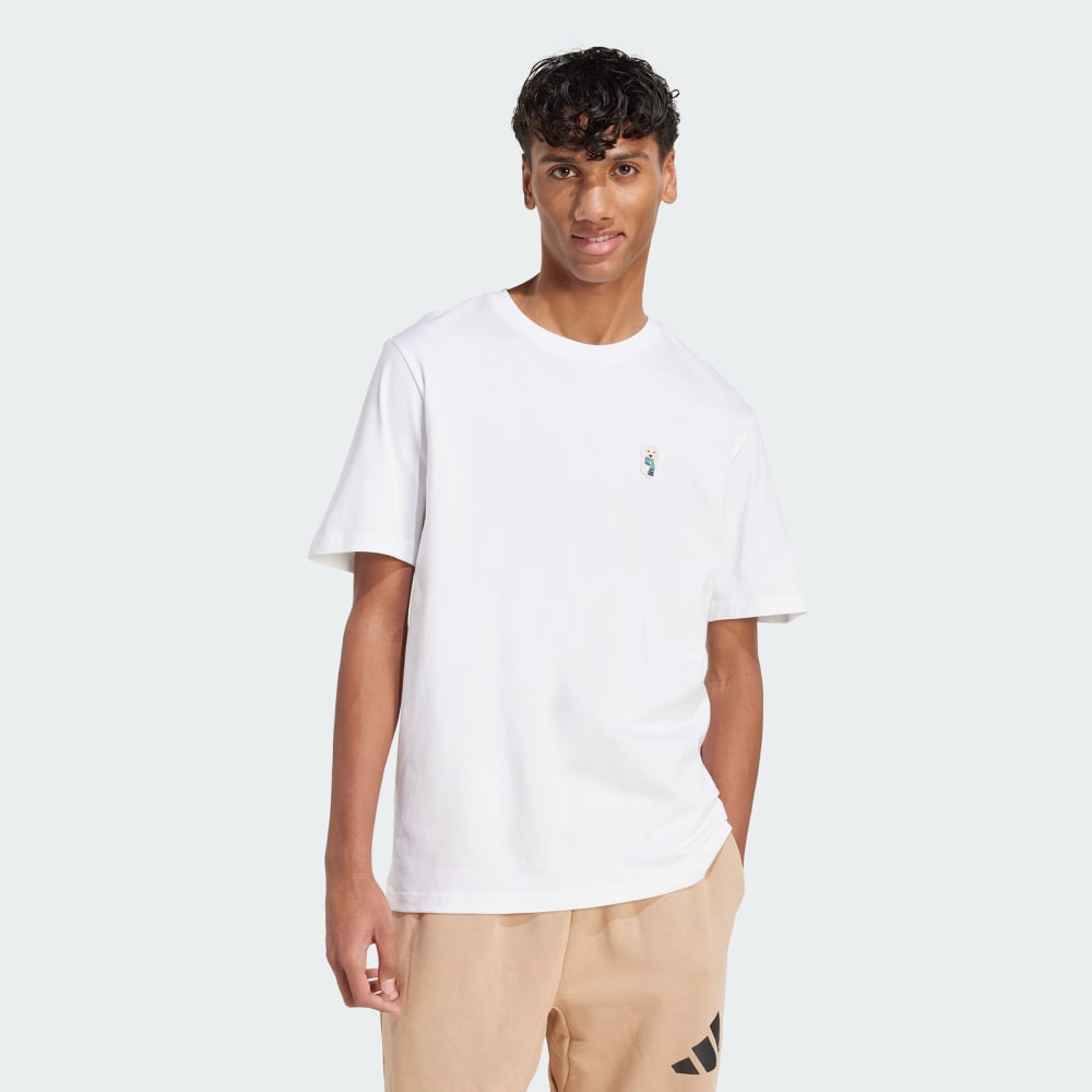 

Футболка Adidas Dog Sock Patch Graphic Tee, белый