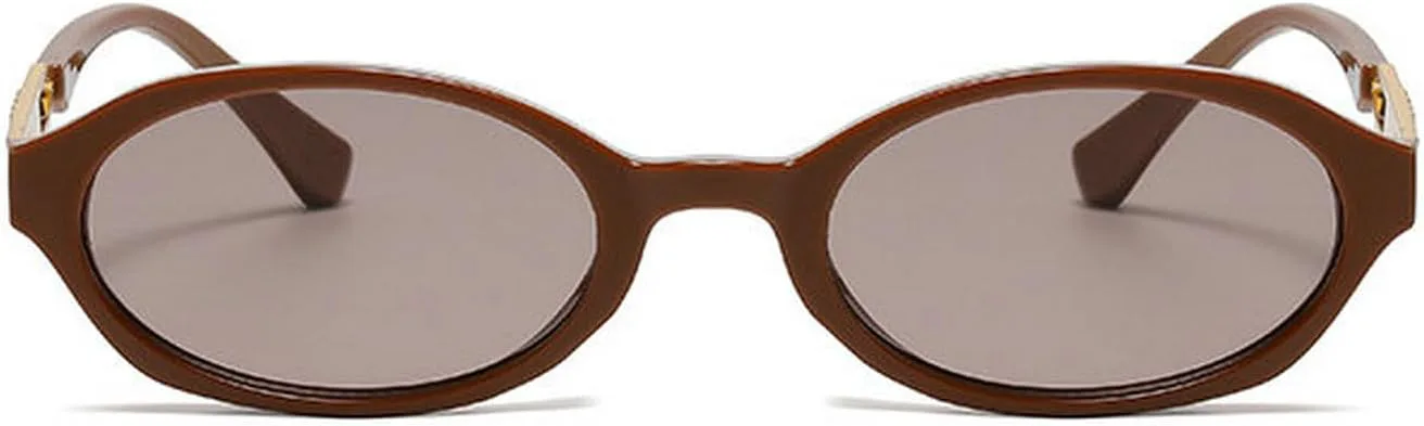 

Винтажные овальные солнцезащитные очки Laureles для женщин, модные, в маленькой оправе, круглые солнцезащитные очки для мужчин, панк-очки, дорожные очки L18, C3